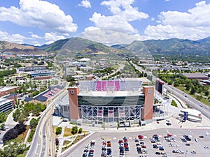 Estadio vista aérea sal la ciudad, Estados Unidos de América 